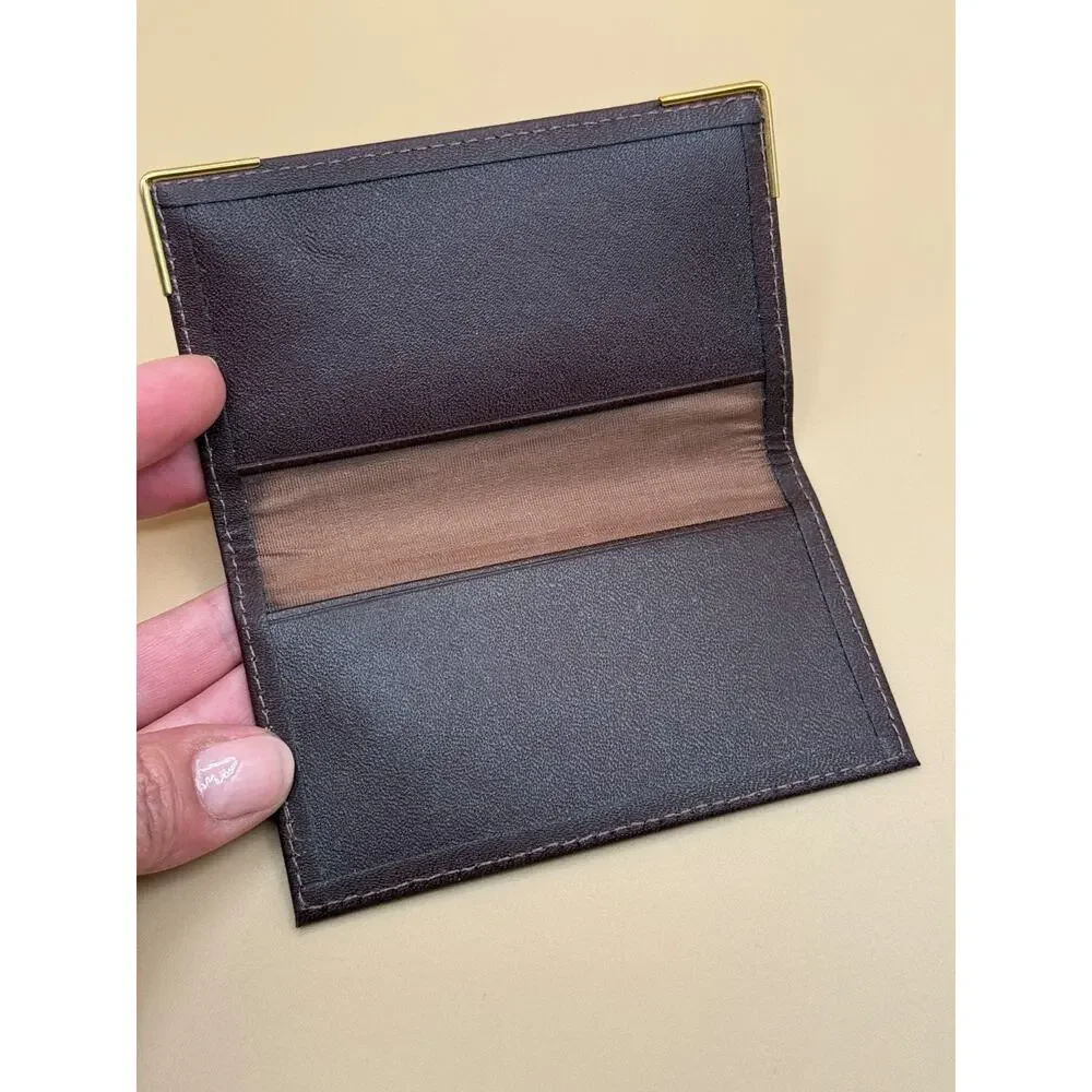 💼 Vintage Lett’s of London Brown Leather Pocket Wallet Card Case England